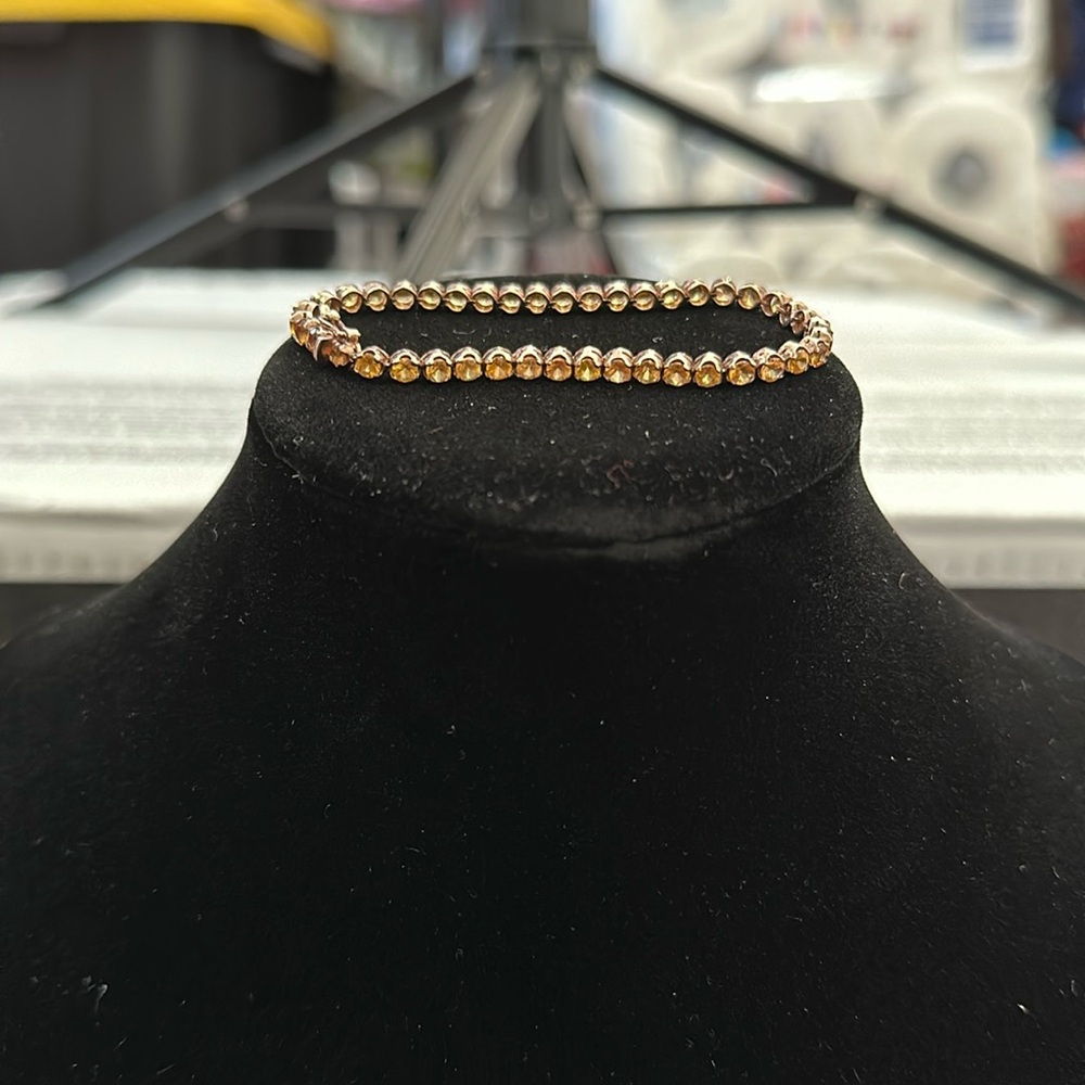 Yellow Sapphire Rose Gold vermeil